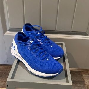 Under Armour Blue and White Sneakers